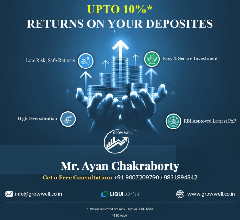 Get 10%Return on Your Deposites